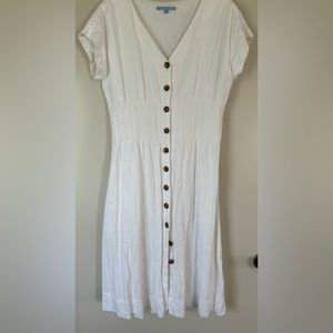 ANTONIO MELANI White Midi Dress